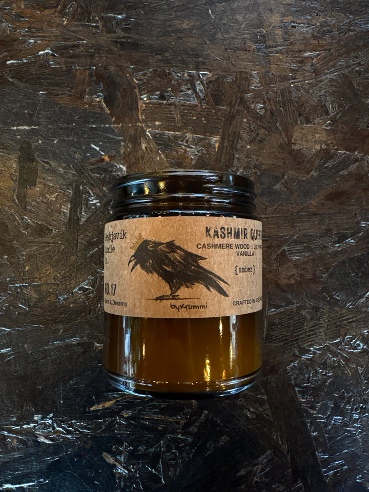By Krummi - No. 17 Kashmir Queen (Amber Glass) - Reykjavík Candle Co.