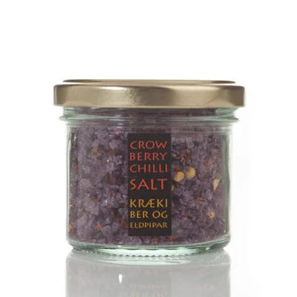 Crowberry and Chilli Salt Glass Jar