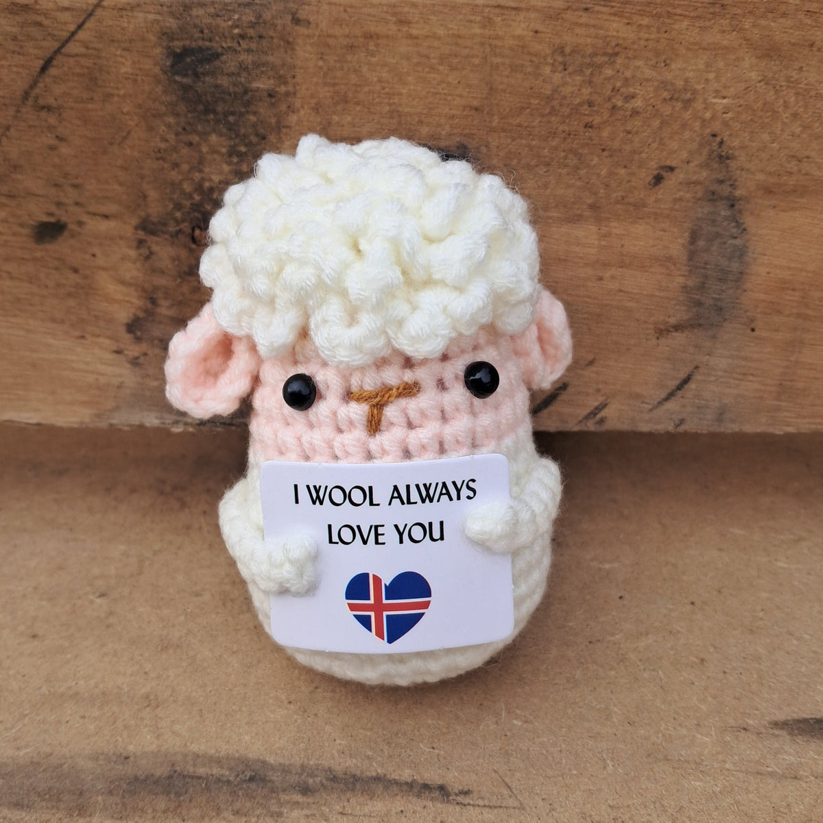 Positive Sheep With Sign - Remember Iceland – Remember Reykjavík