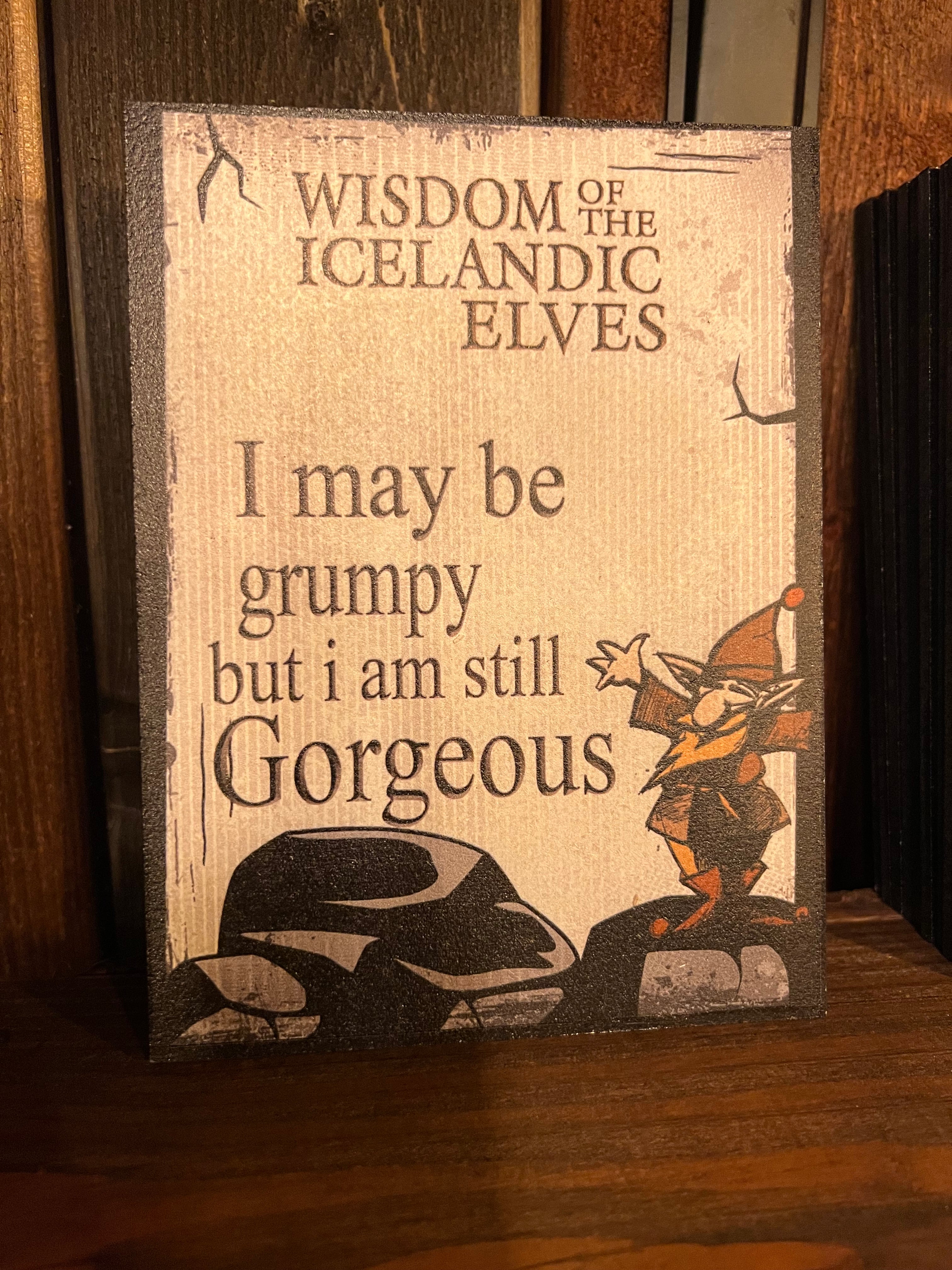 Quote Poster - Wisdom of the Icelandic Elves