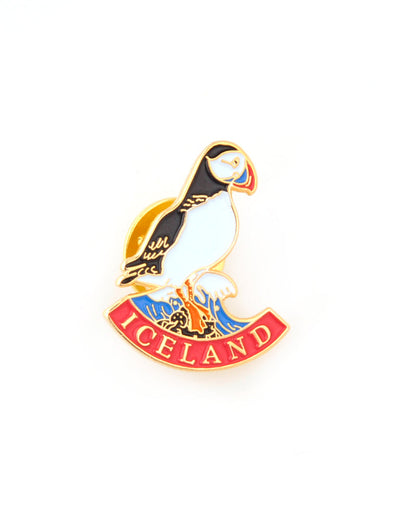 Lapel Pin with Icelandic Symbols