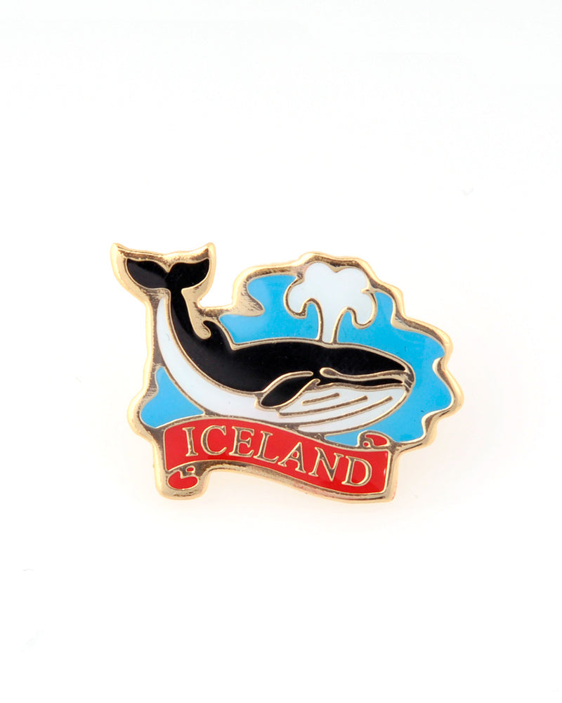 Lapel Pin with Icelandic Symbols