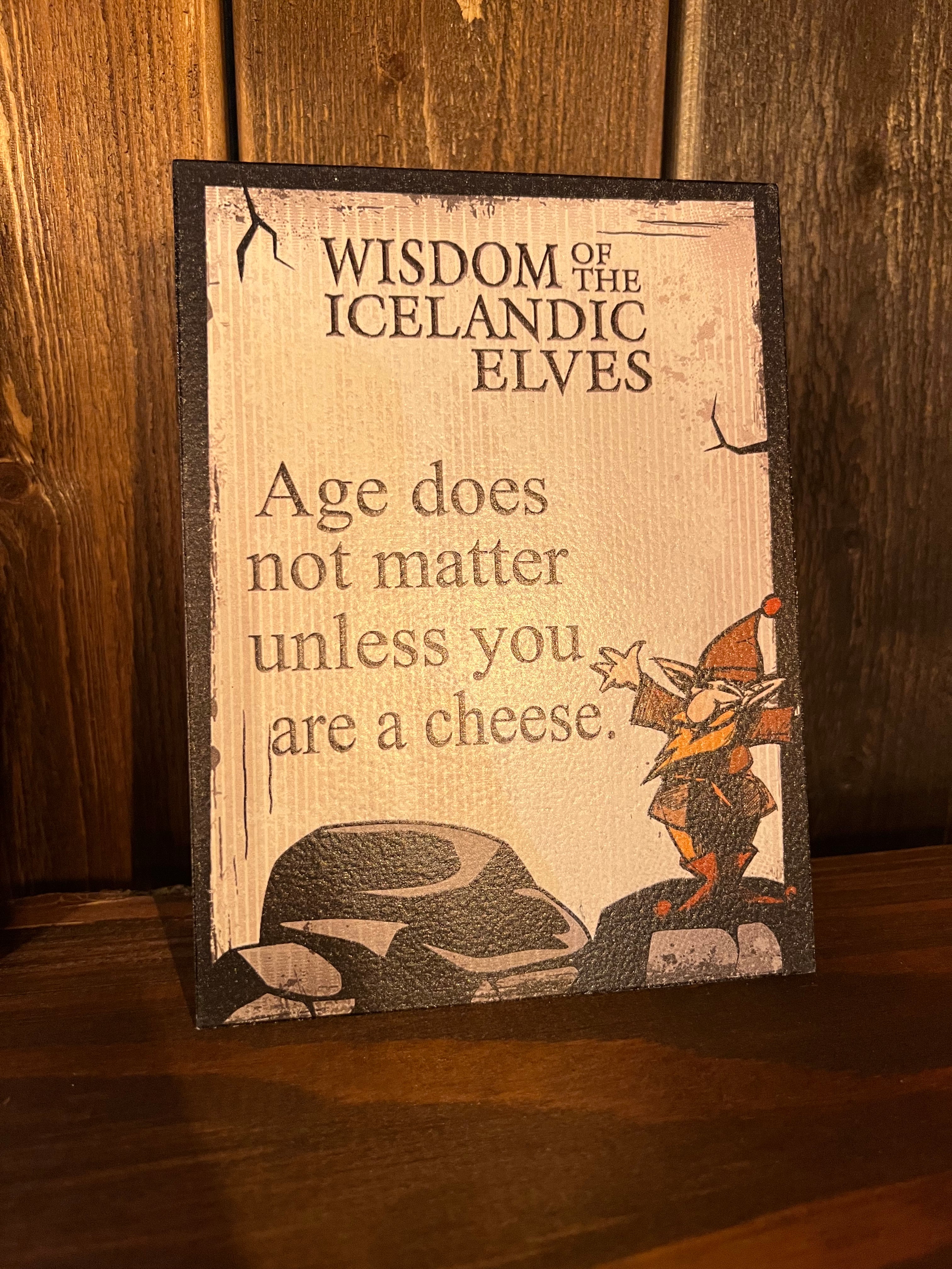 Quote Poster - Wisdom of the Icelandic Elves