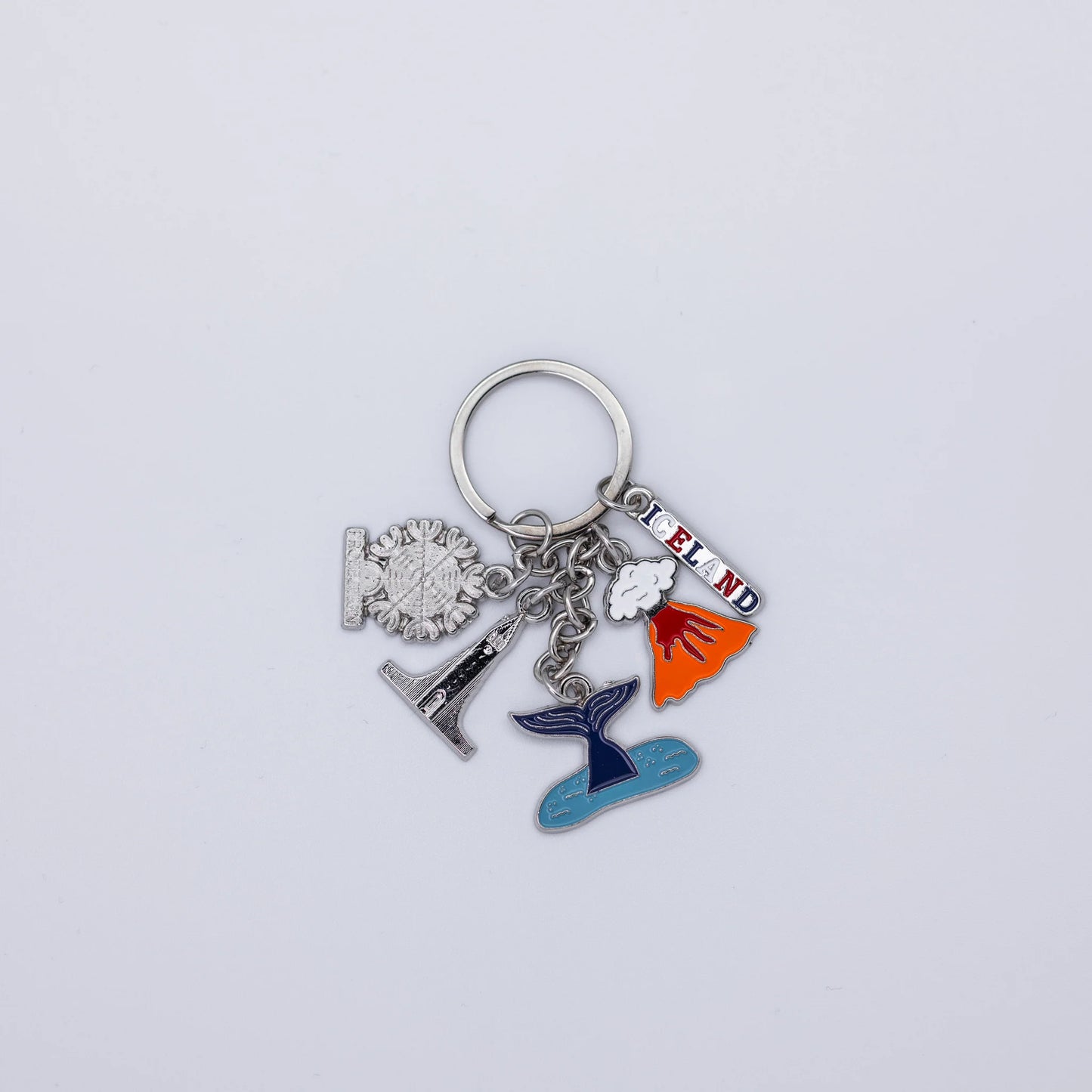 Keychain Four Landmarks - Minjagripir.is