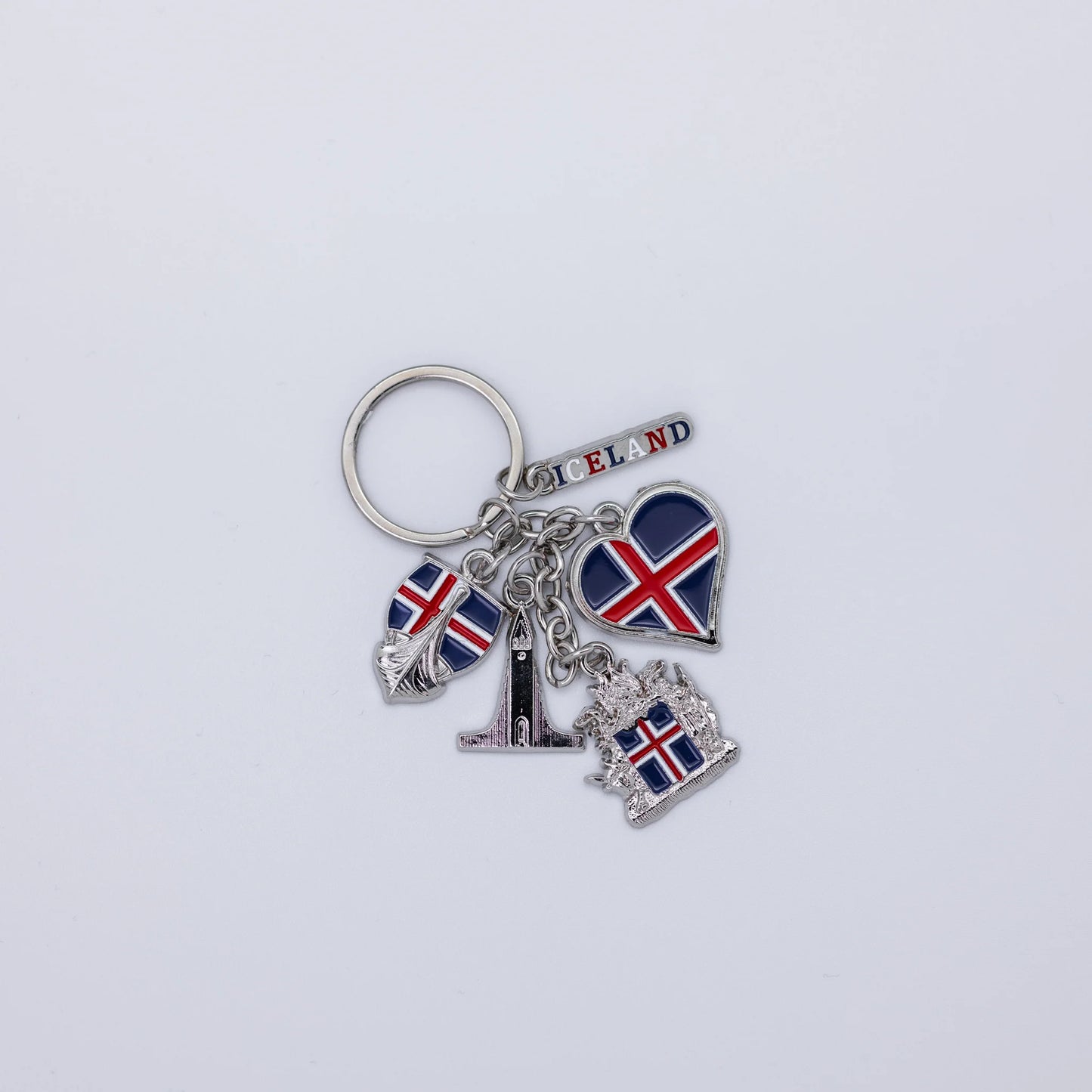 Keychain Four Landmarks - Minjagripir.is