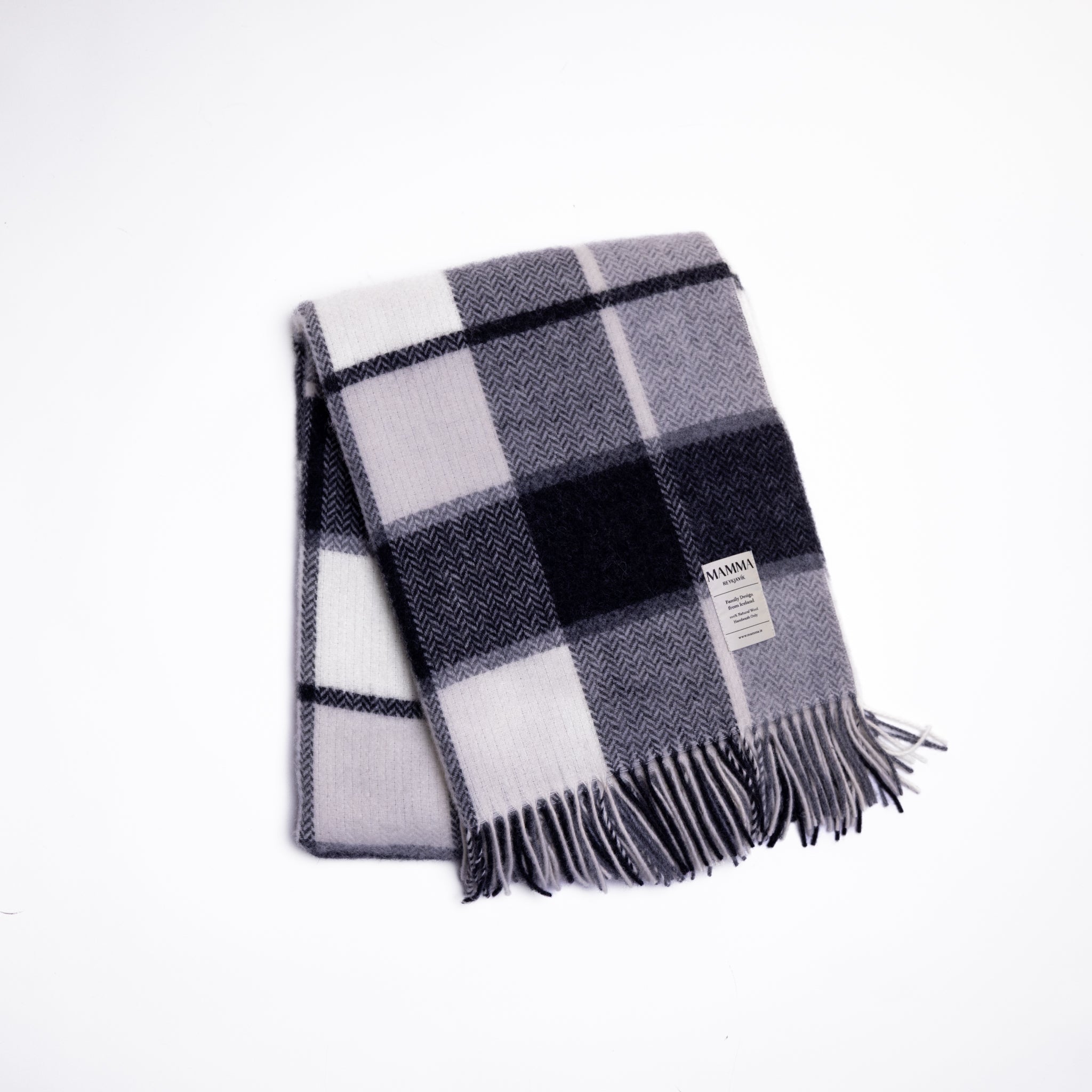 Family Design Wool Blanket by Mamma Reykjavík