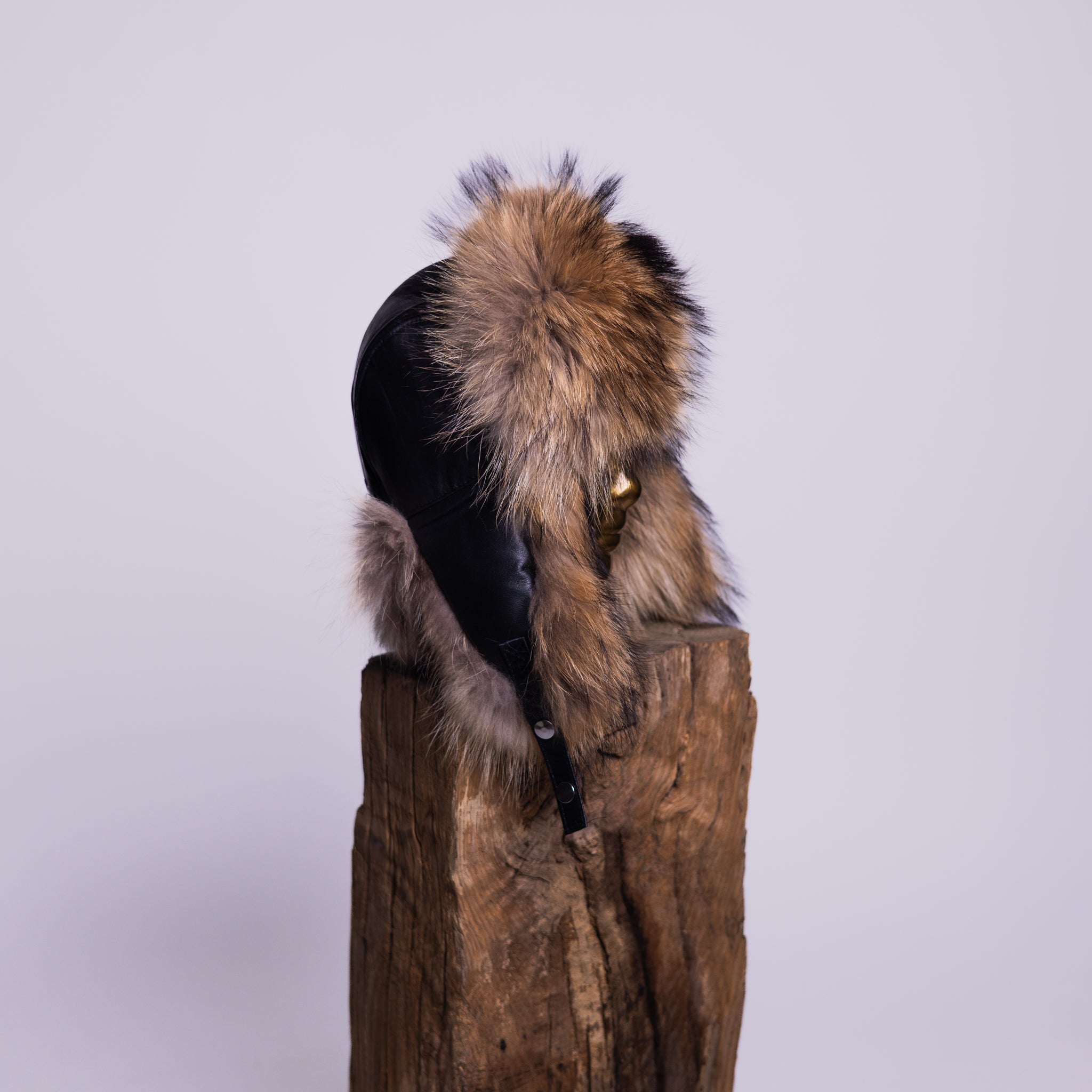 Sheep Leather Fox / Raccoon Fur Hat Mamma Reykjavík