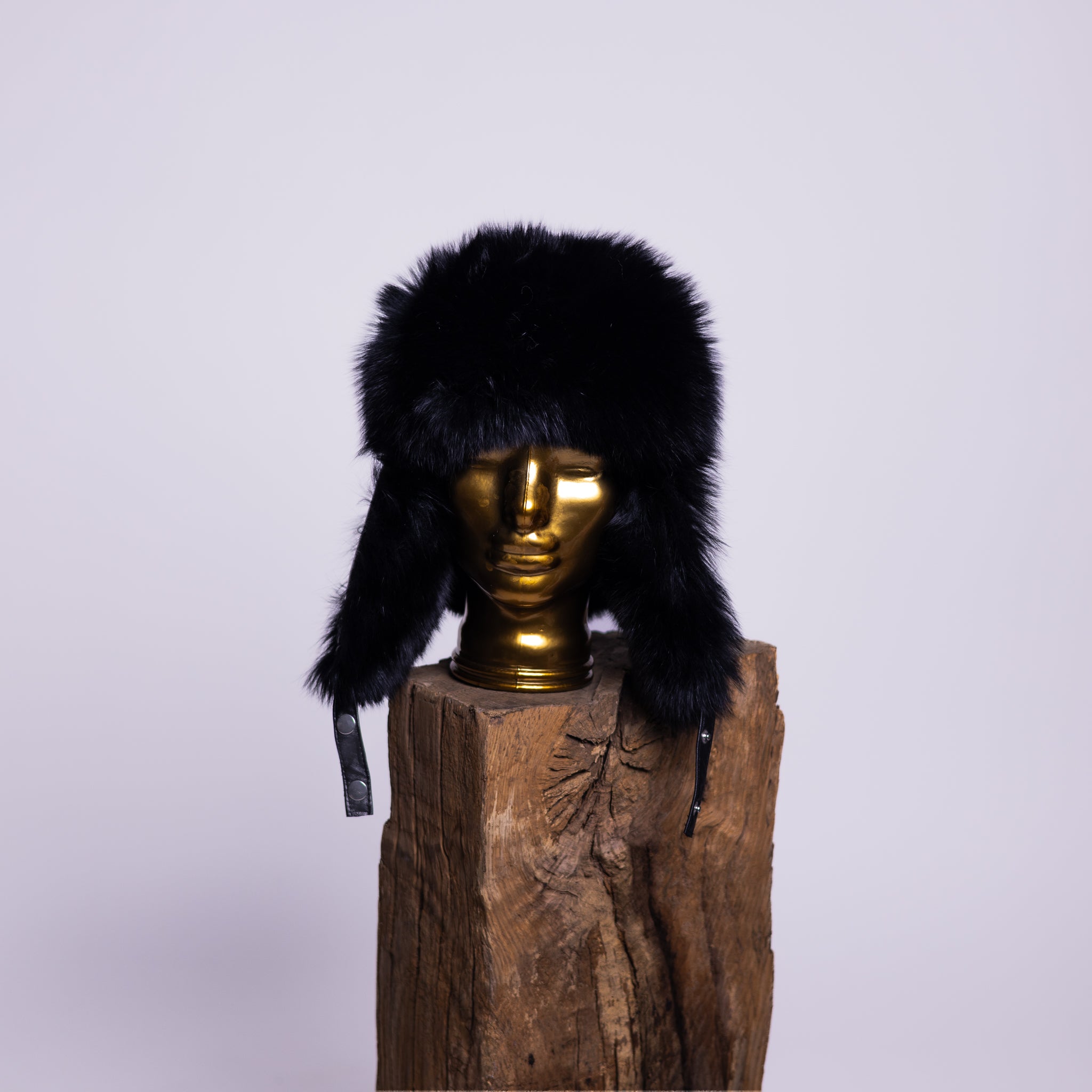 Sheep Leather Fox / Raccoon Fur Hat Mamma Reykjavík