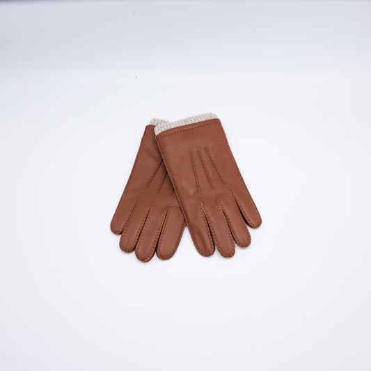 Herra - Cognac Lamb Cashmere Gloves - Mamma Reykjavík