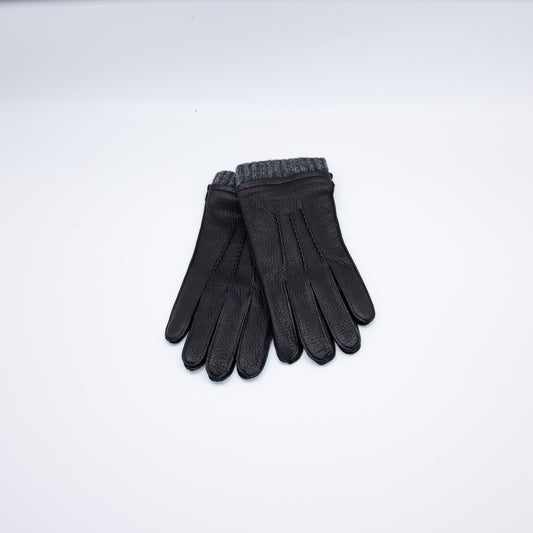 Steingeit - Black Pebble Goat Cashmere Gloves - Mamma Reykjavík