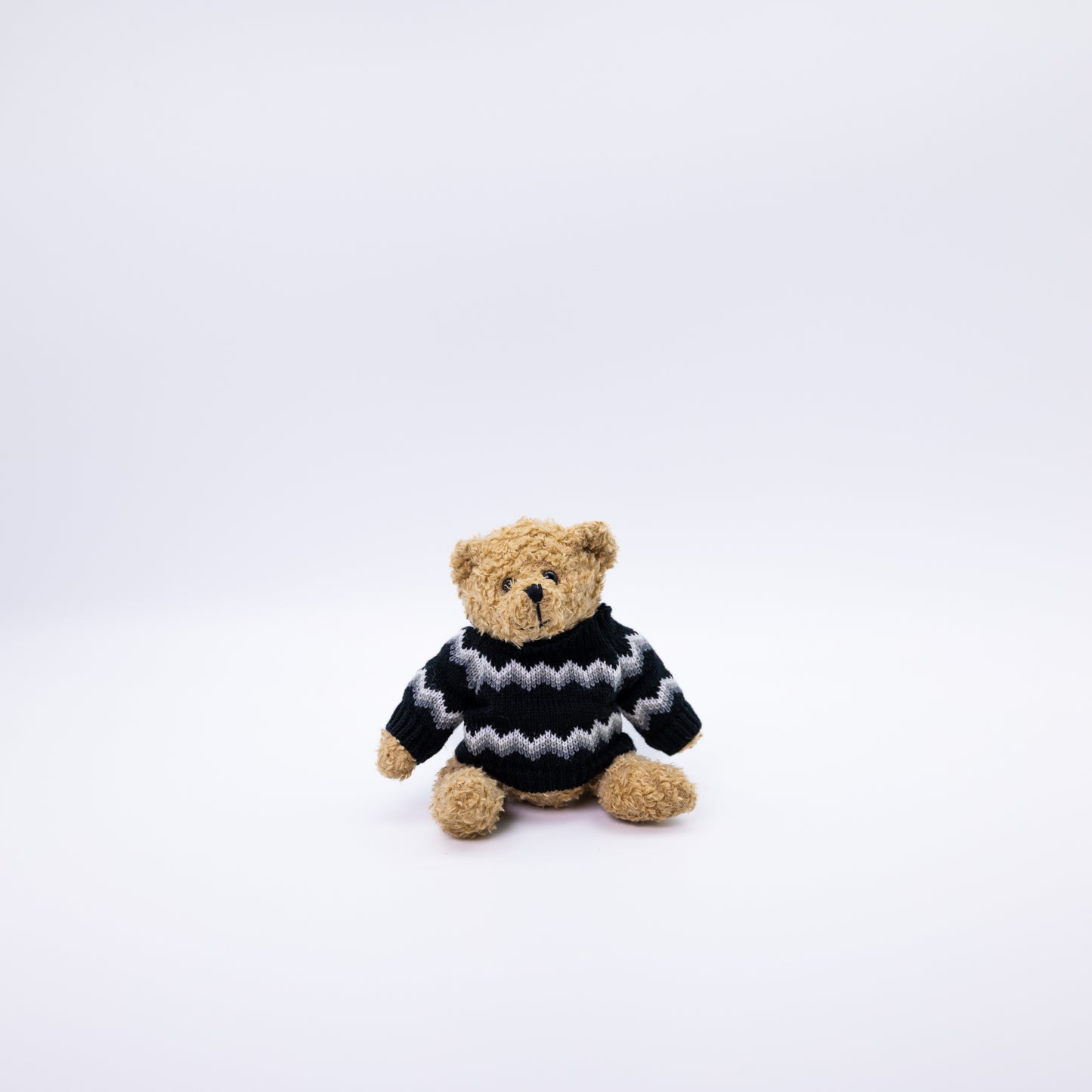 Retro Teddy Bear In Wool Sweater 15 cm - A Memory From Iceland