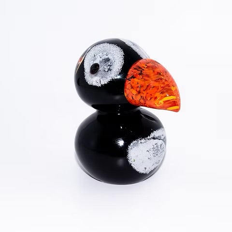 Hand Blown Glass Puffin - Tokens of Iceland