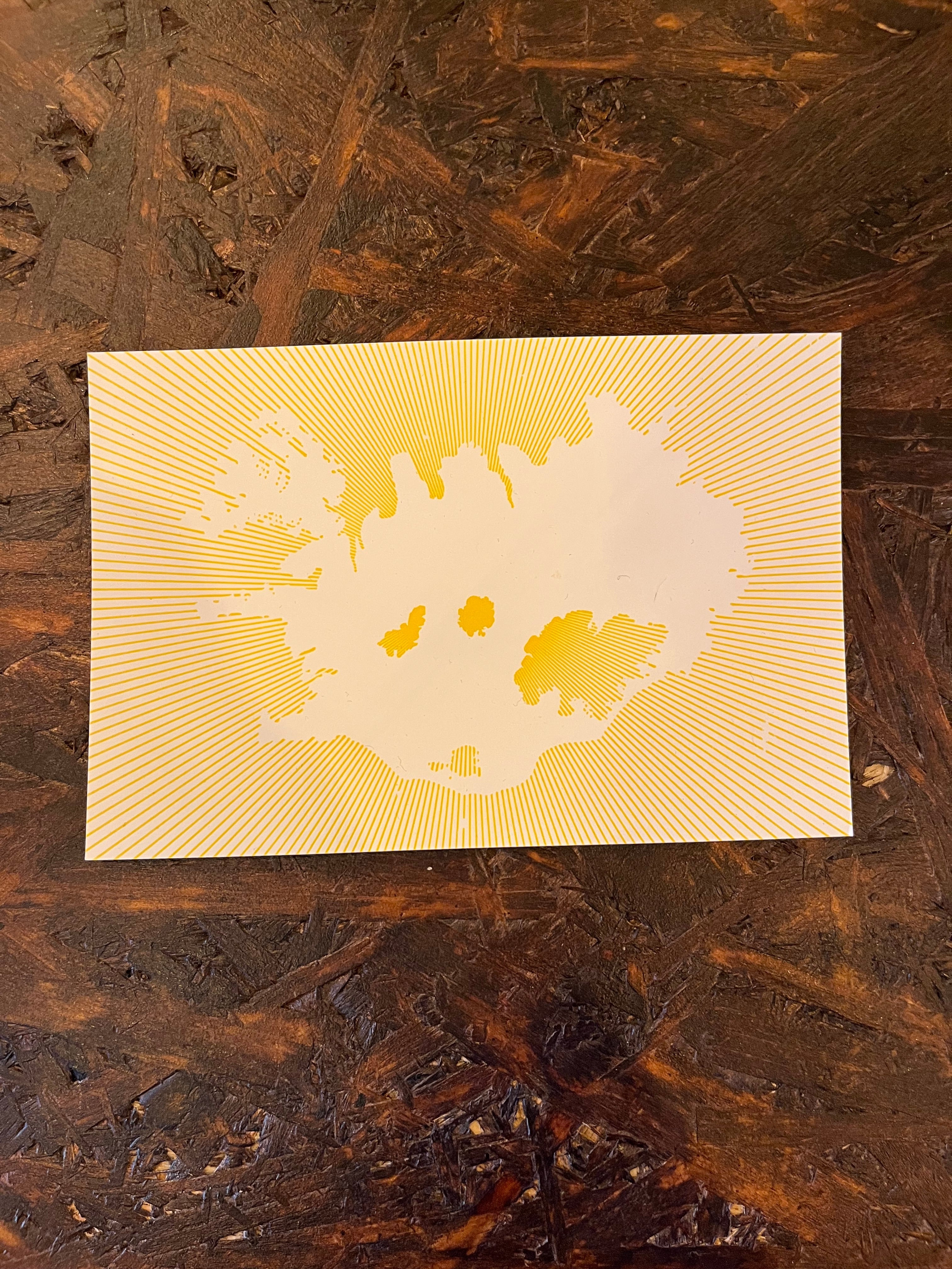 Postcard - Reykjavík Letterpress