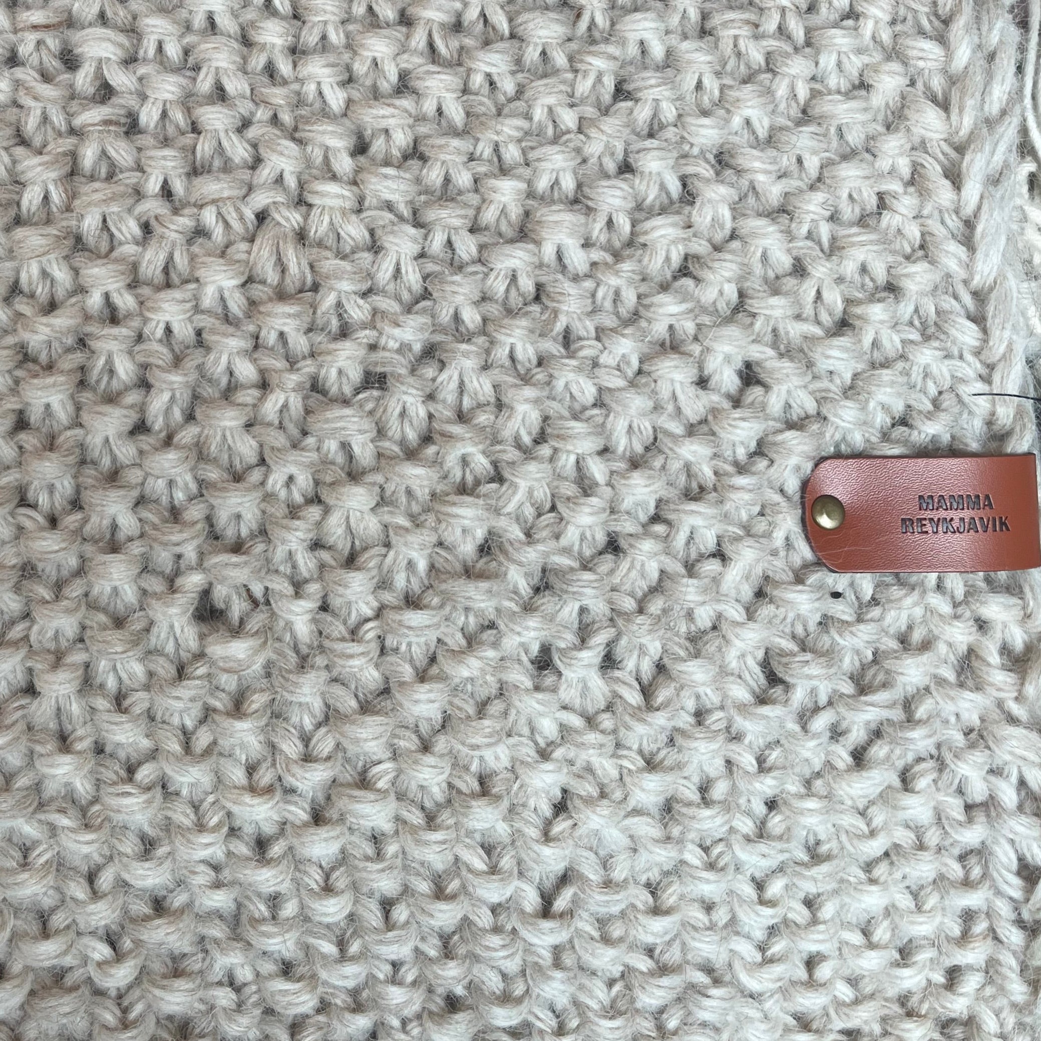 Wool Blanket Mamma Reykjavík Handmade With Love