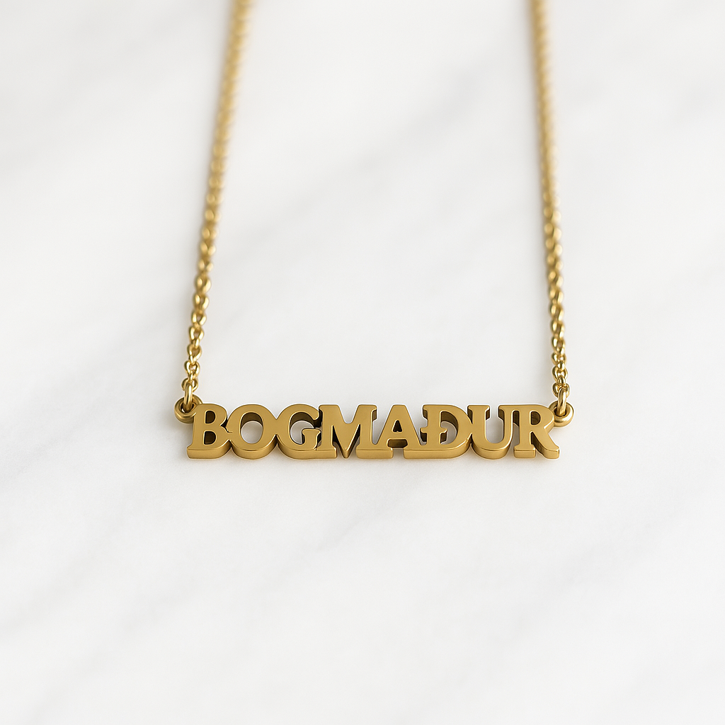 Icelandic Starsign Necklace - Blakk by B