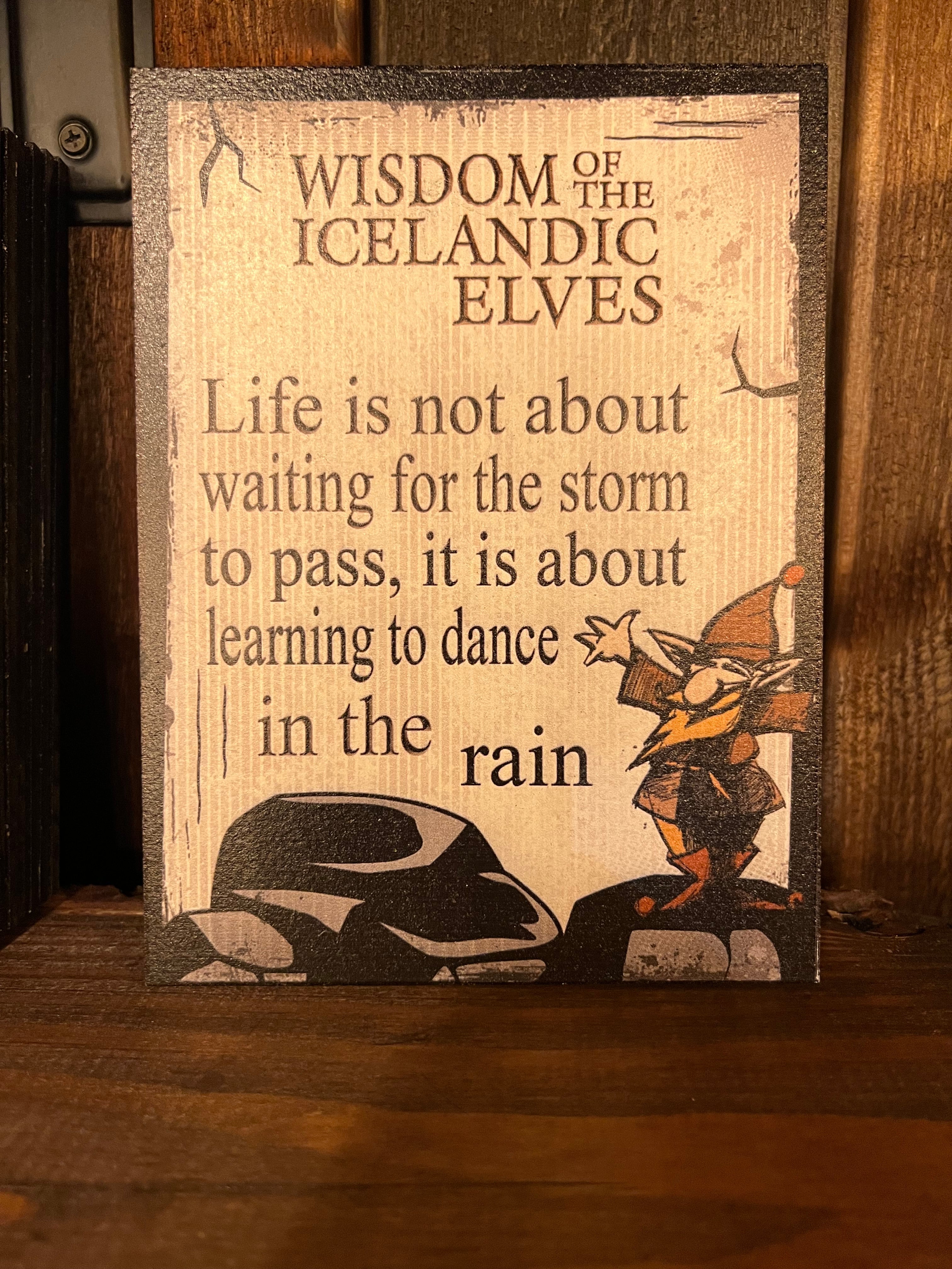 Quote Poster - Wisdom of the Icelandic Elves