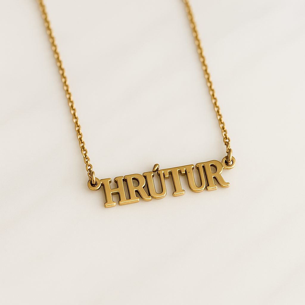 Icelandic Starsign Necklace - Blakk by B