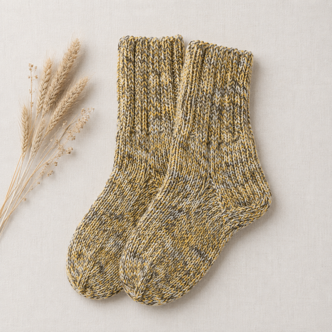 Handknitted Wool Socks by SÓLVEIG