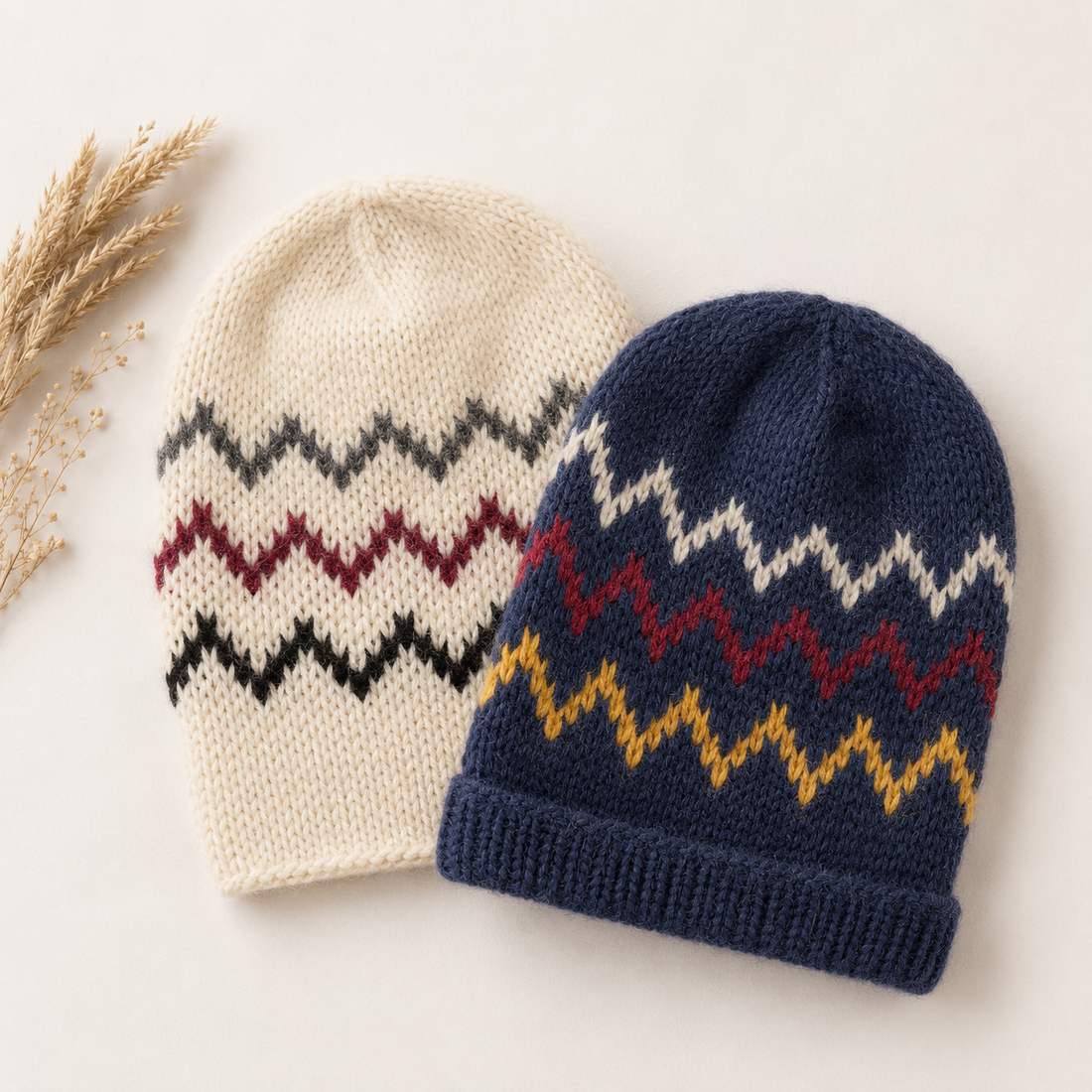 Handknitted Wool Hat by SÓLVEIG
