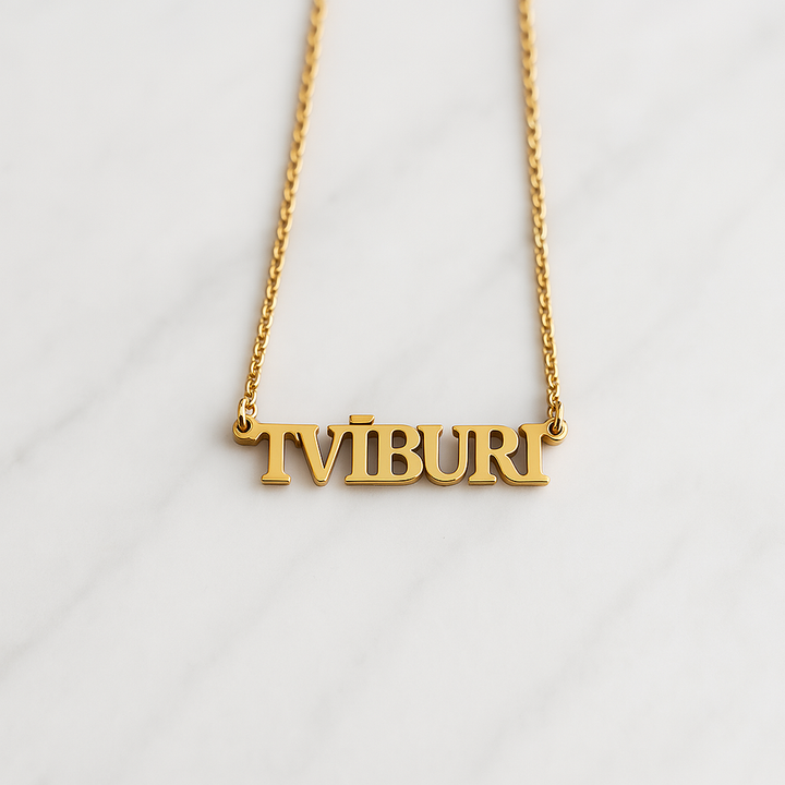 Icelandic Starsign Necklace - Blakk by B