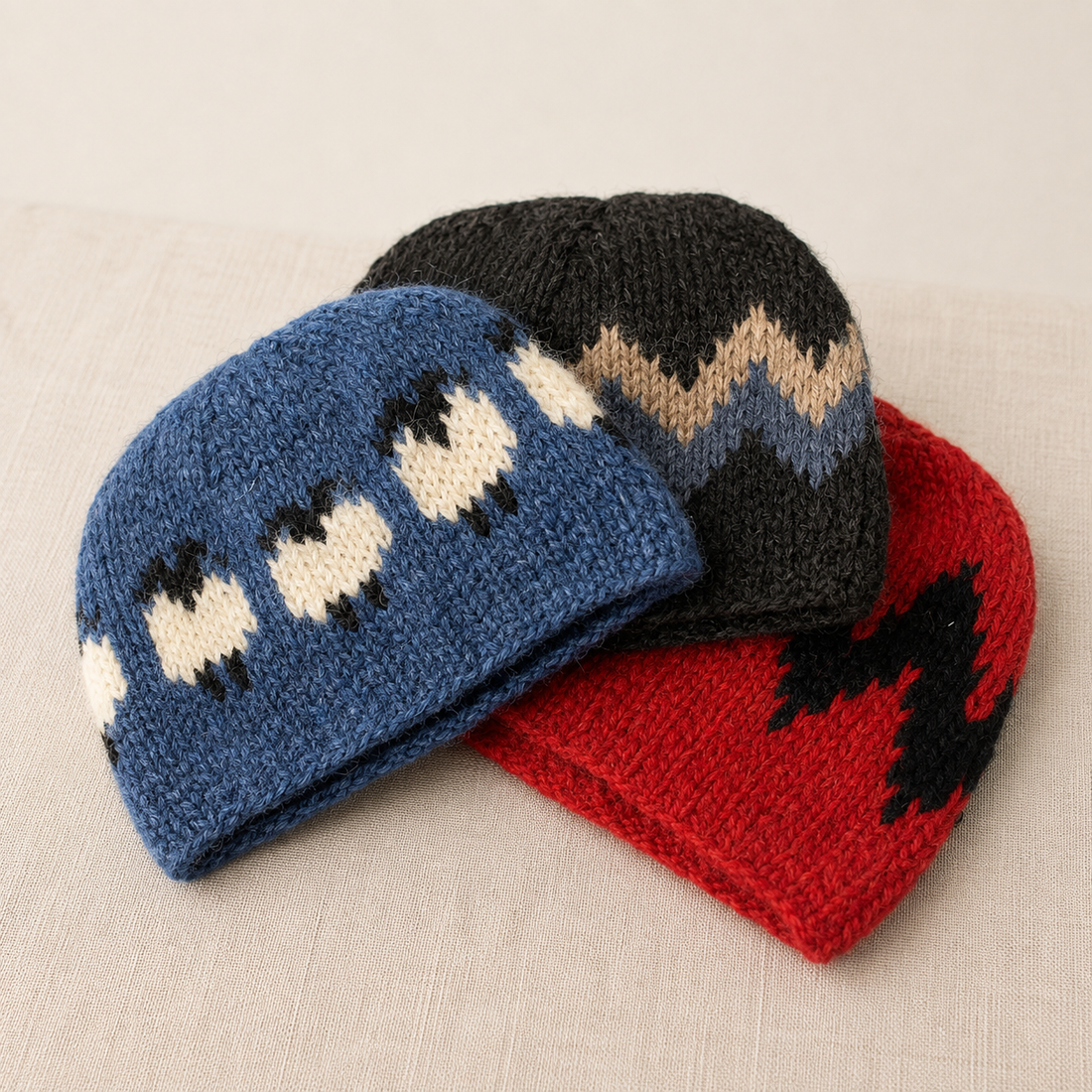 Handknitted Wool Hat by JÓHANNA