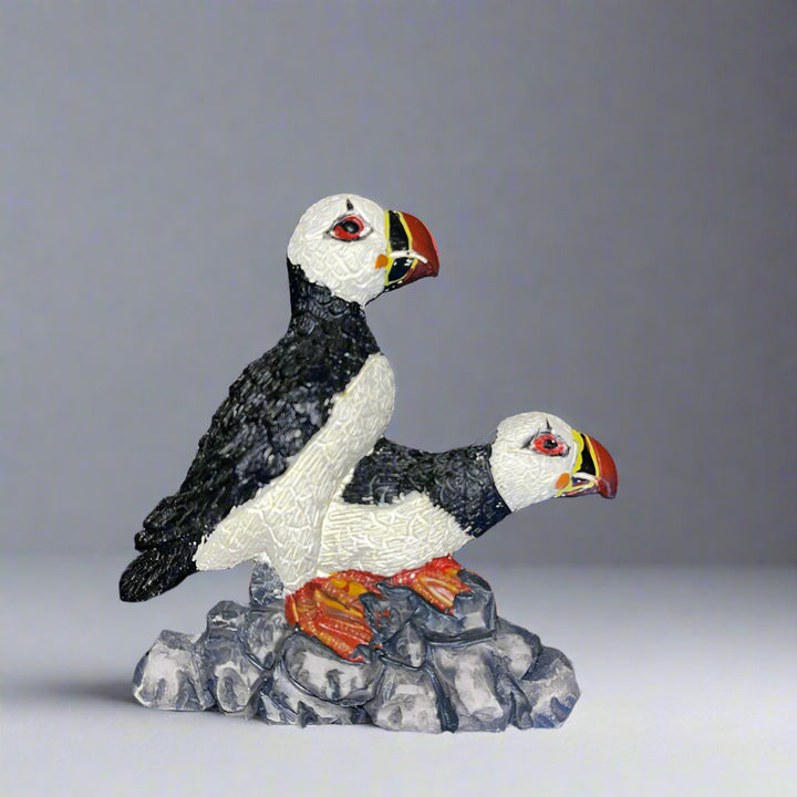 Mating Puffins