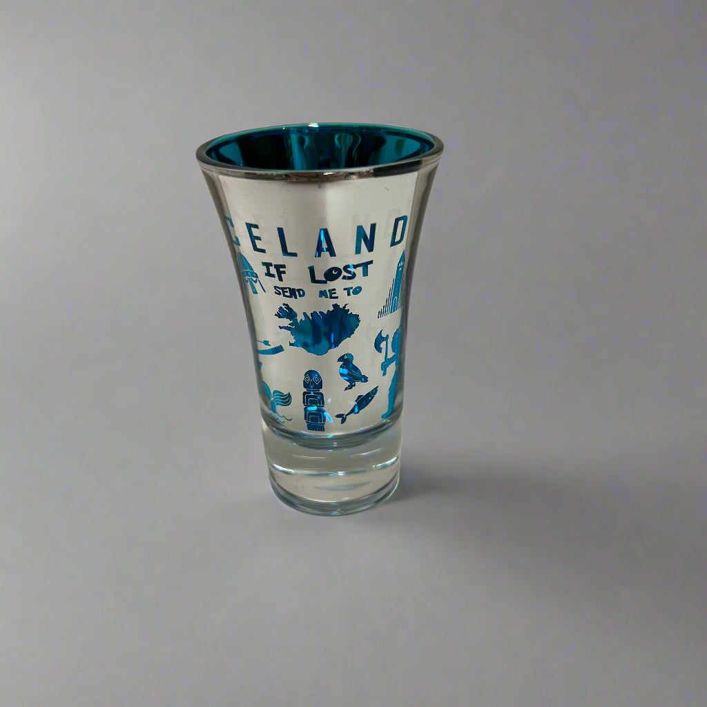 Shotglass Red/Blue - Minjagripir.is