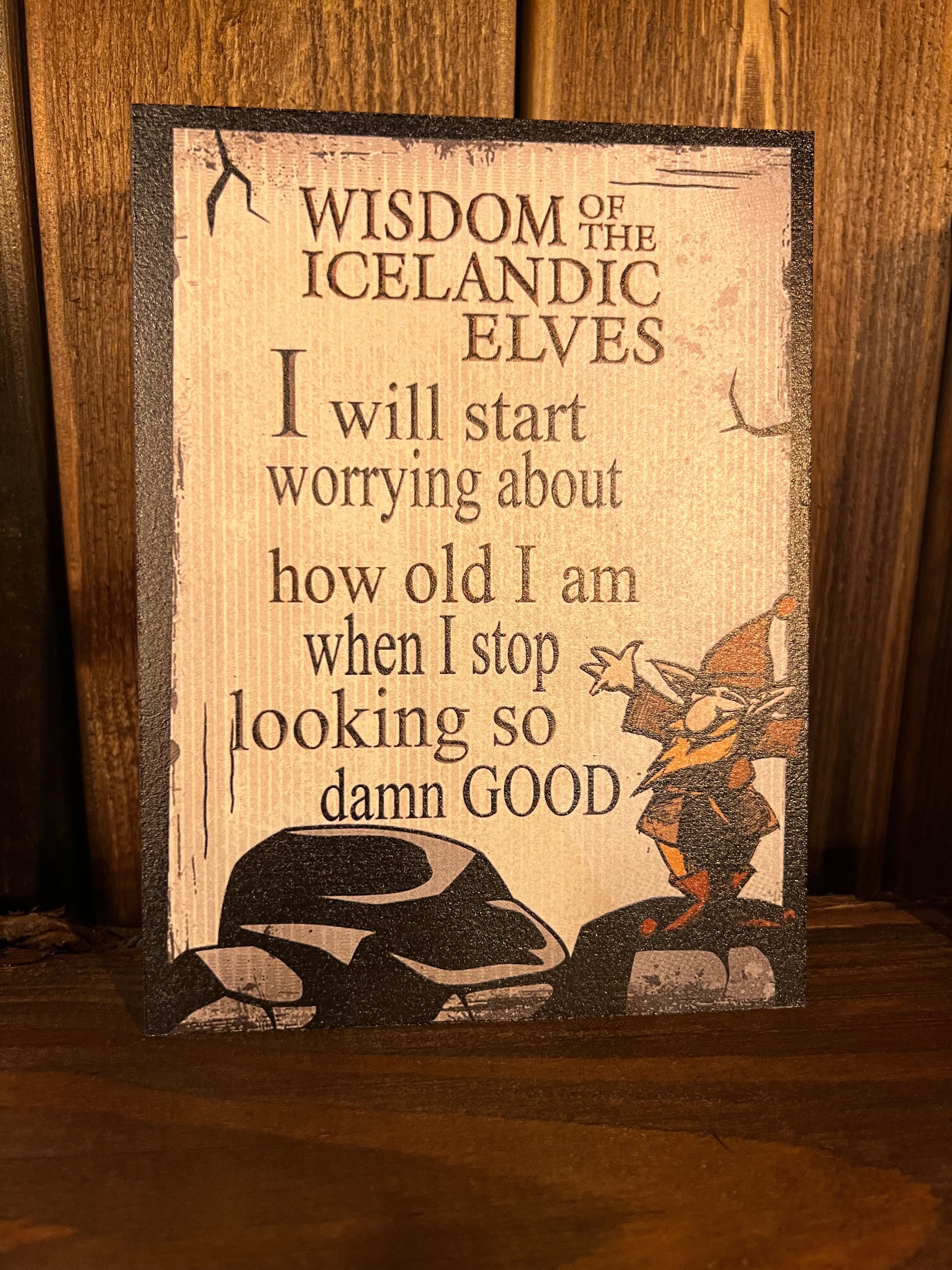 Quote Poster - Wisdom of the Icelandic Elves