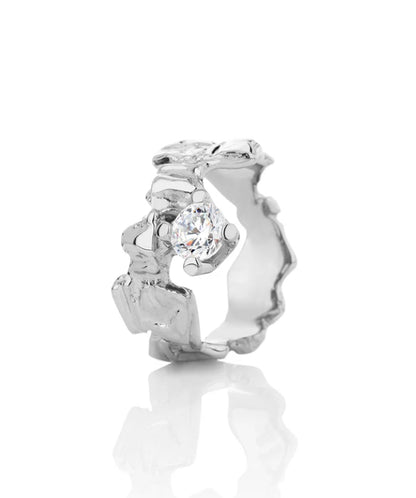 SIGN Ring Gold Jökull with Cubic Zirconia