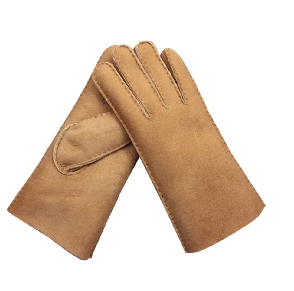 Gloves Mamma Reykjavík Double Face Light Brown or Black w/ white or black wool inside