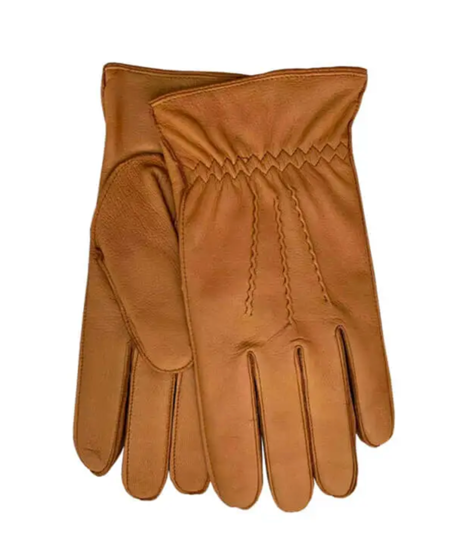 Gloves Mamma Reykjavík Mens Raindeer Light brown with three short lines