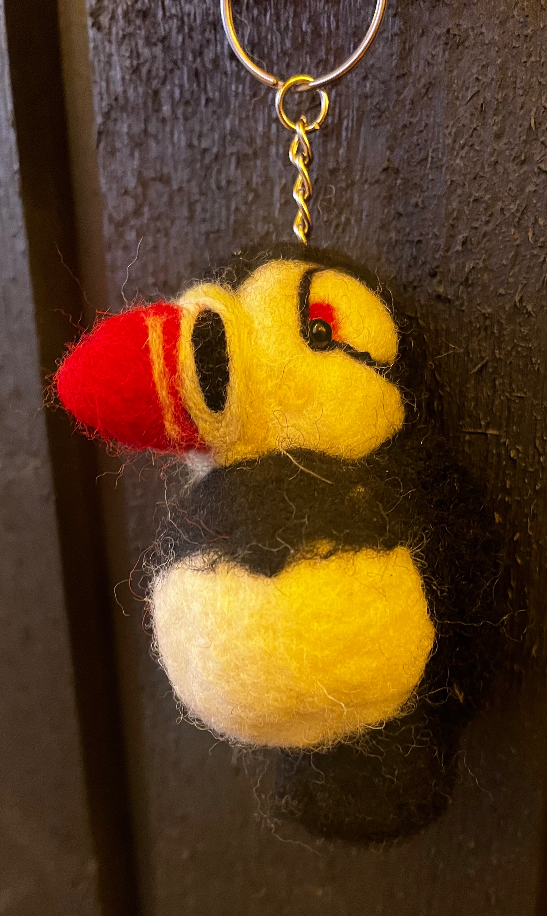 Handmade Wool Puffin Keychain – Remember Reykjavík