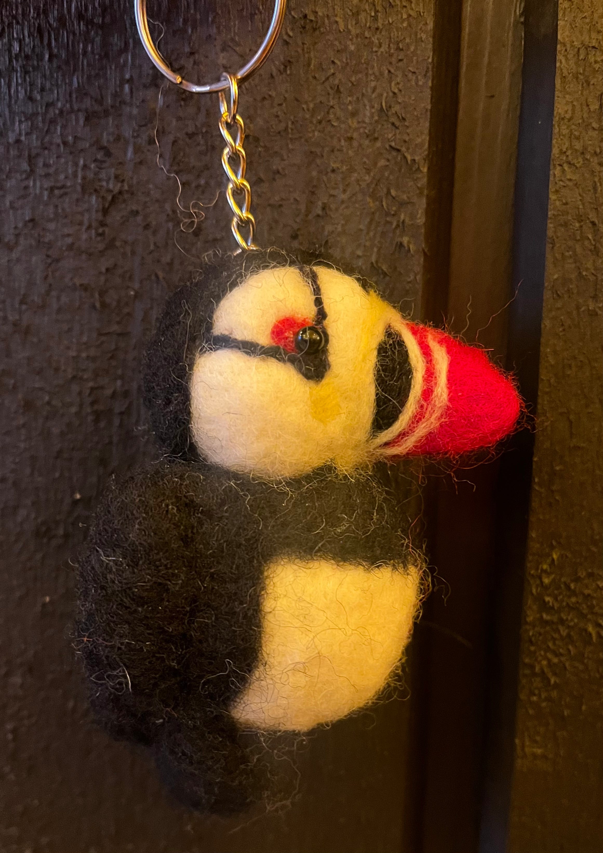 Handmade Wool Puffin Keychain – Remember Reykjavík