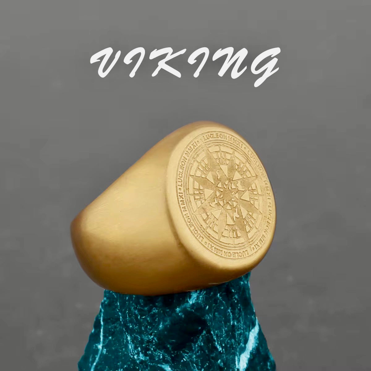 Ring - Solid - Viking Compass