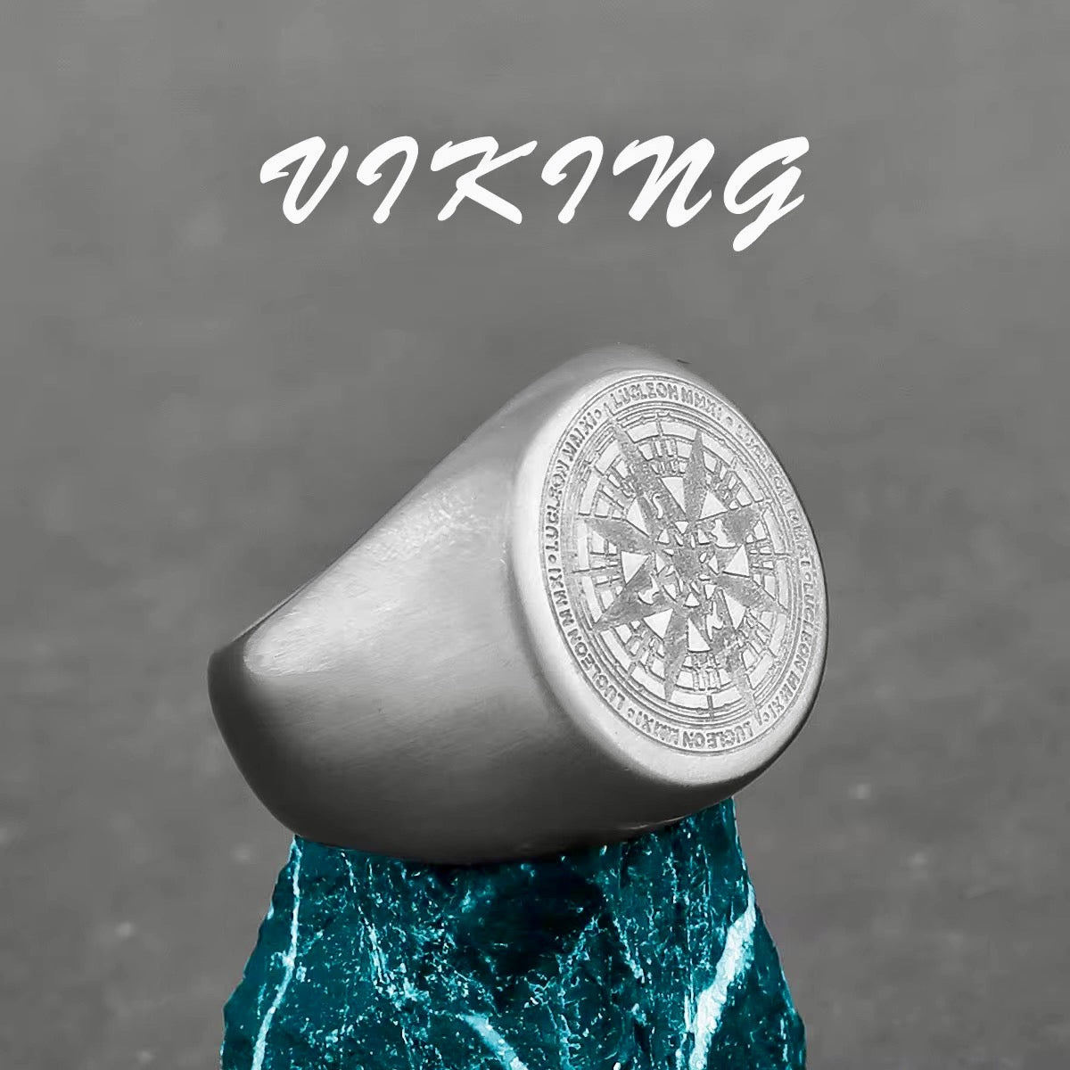 Ring - Solid - Viking Compass