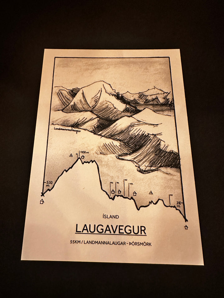 Postcard A6 Laugavegur - Jana Tomanová