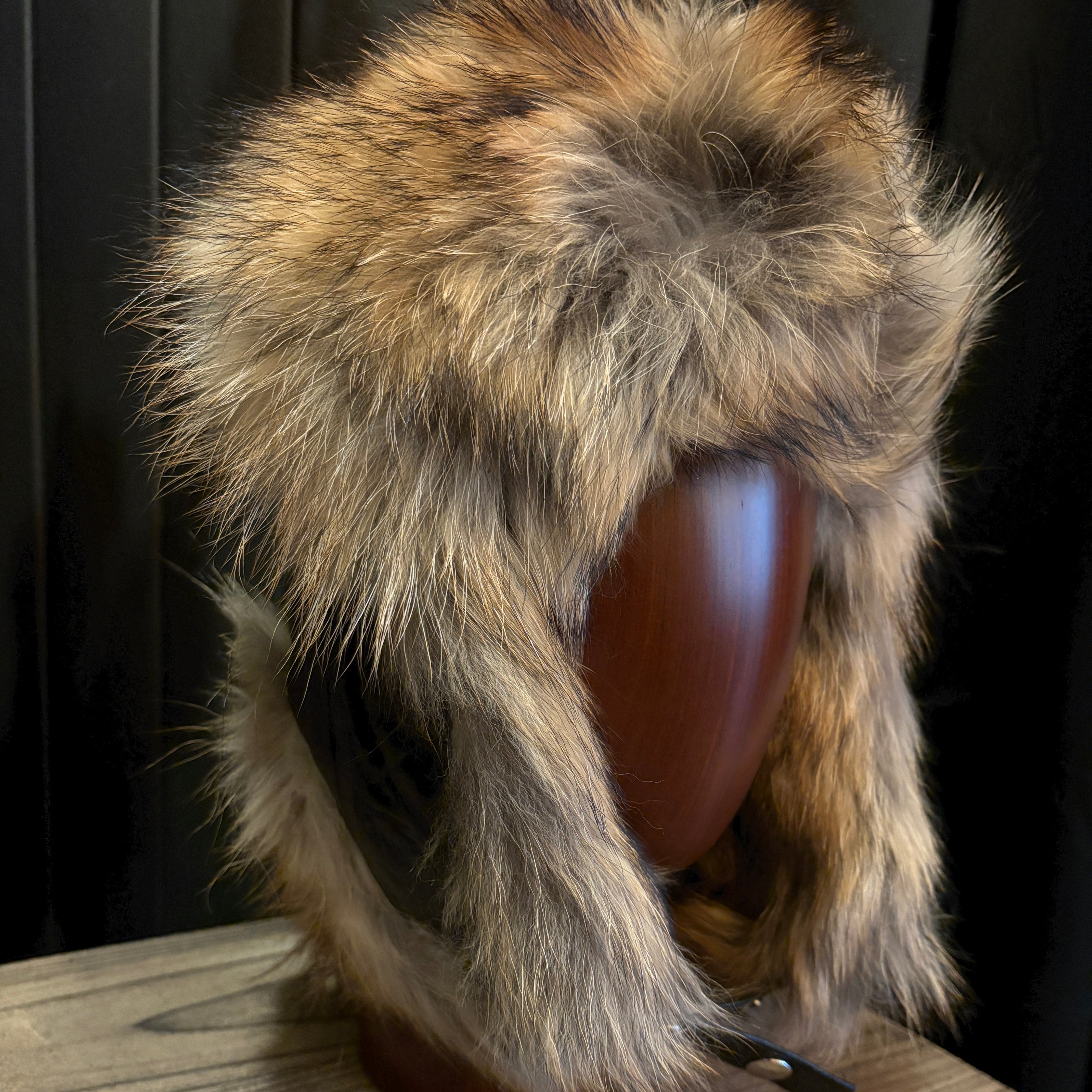 Sheep Leather Fox / Raccoon Fur Hat Mamma Reykjavík