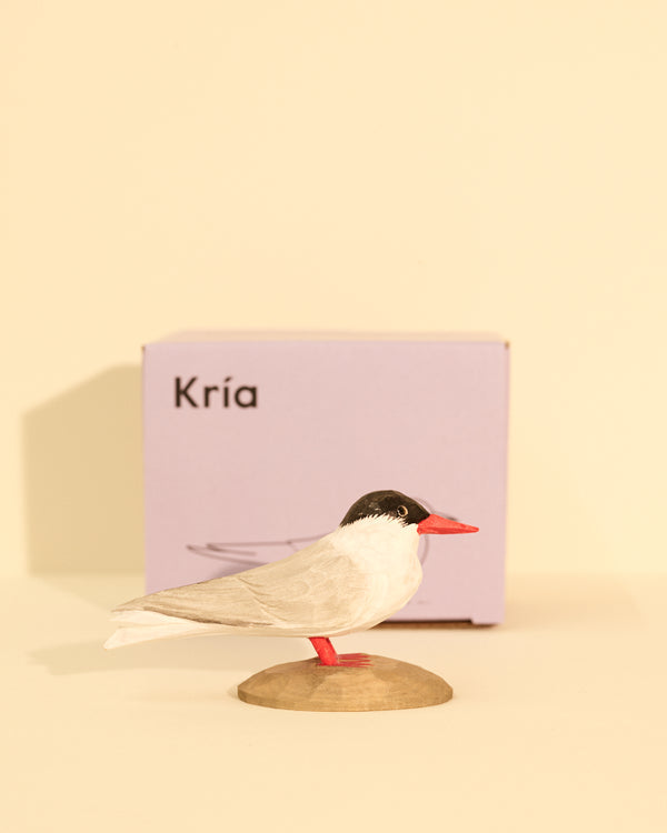 Hand-carved Icelandic Bird Wood Design