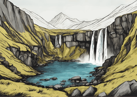 Postcard A6 Ísland by Monika