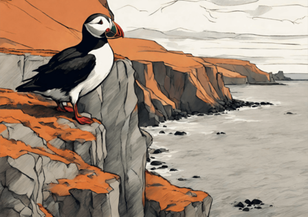 Postcard A6 Ísland by Monika