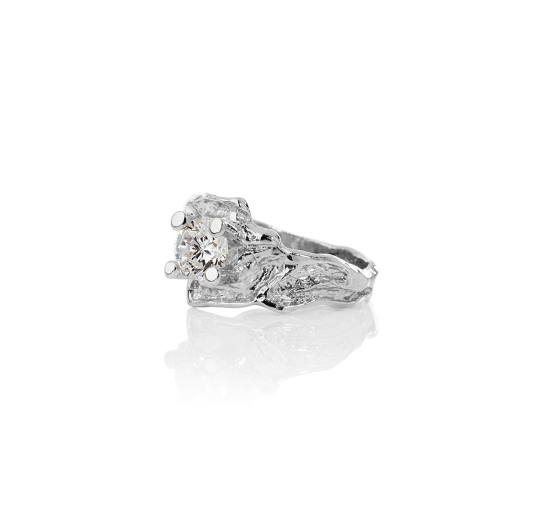 SIGN Ring Eldur og Ís with Cubic Zirconia