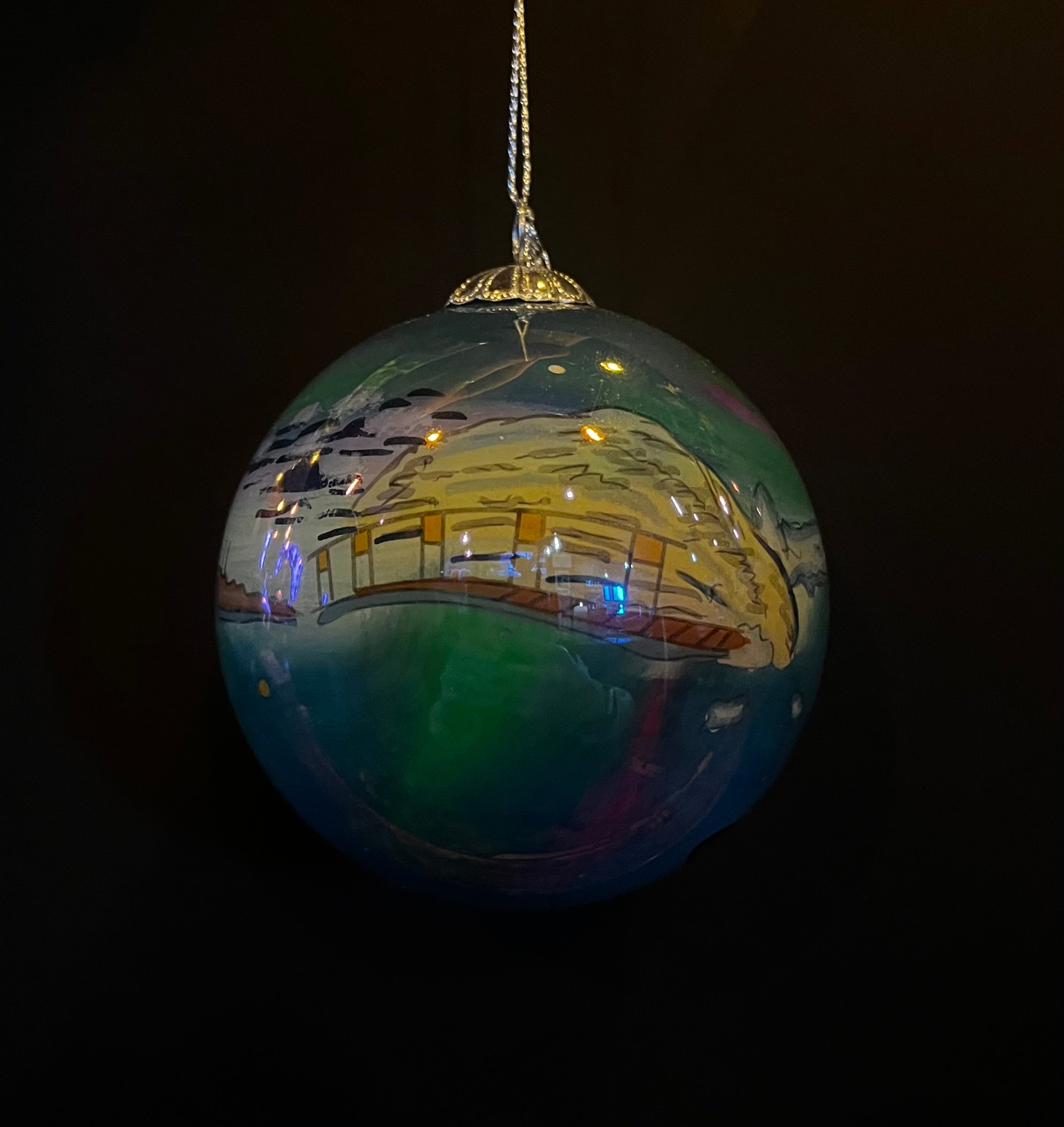 Handpainted Icelandic Glass Bauble - Gæfumunir
