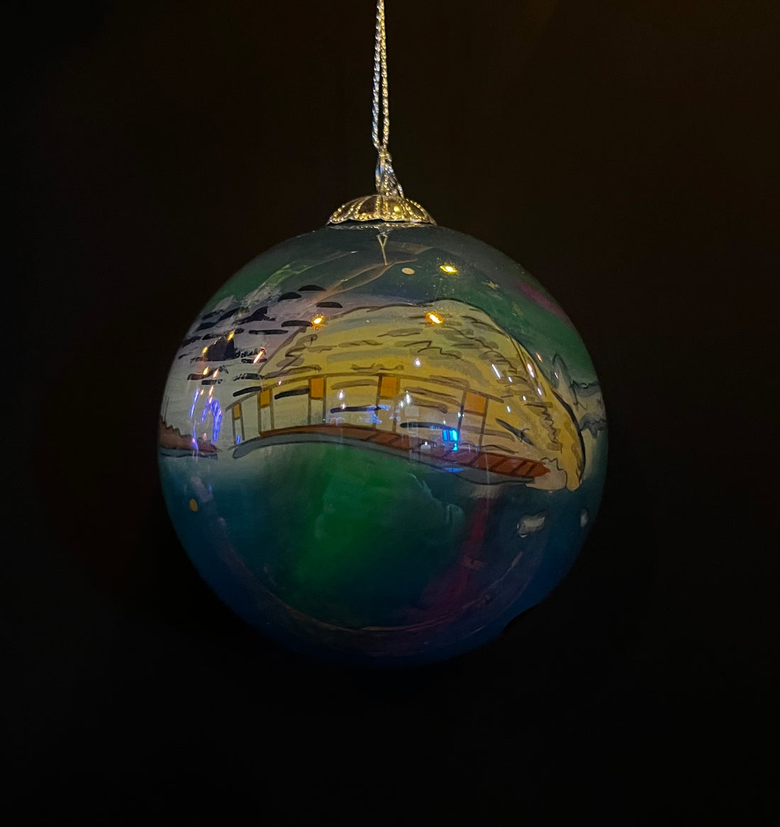 Handpainted Icelandic Glass Bauble - Gæfumunir