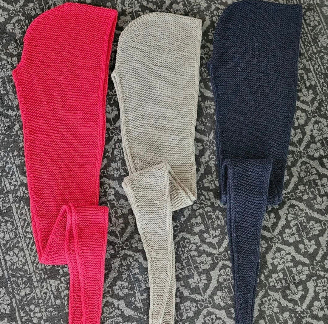 Handmade Wool Hooded Scarf By Sigríður