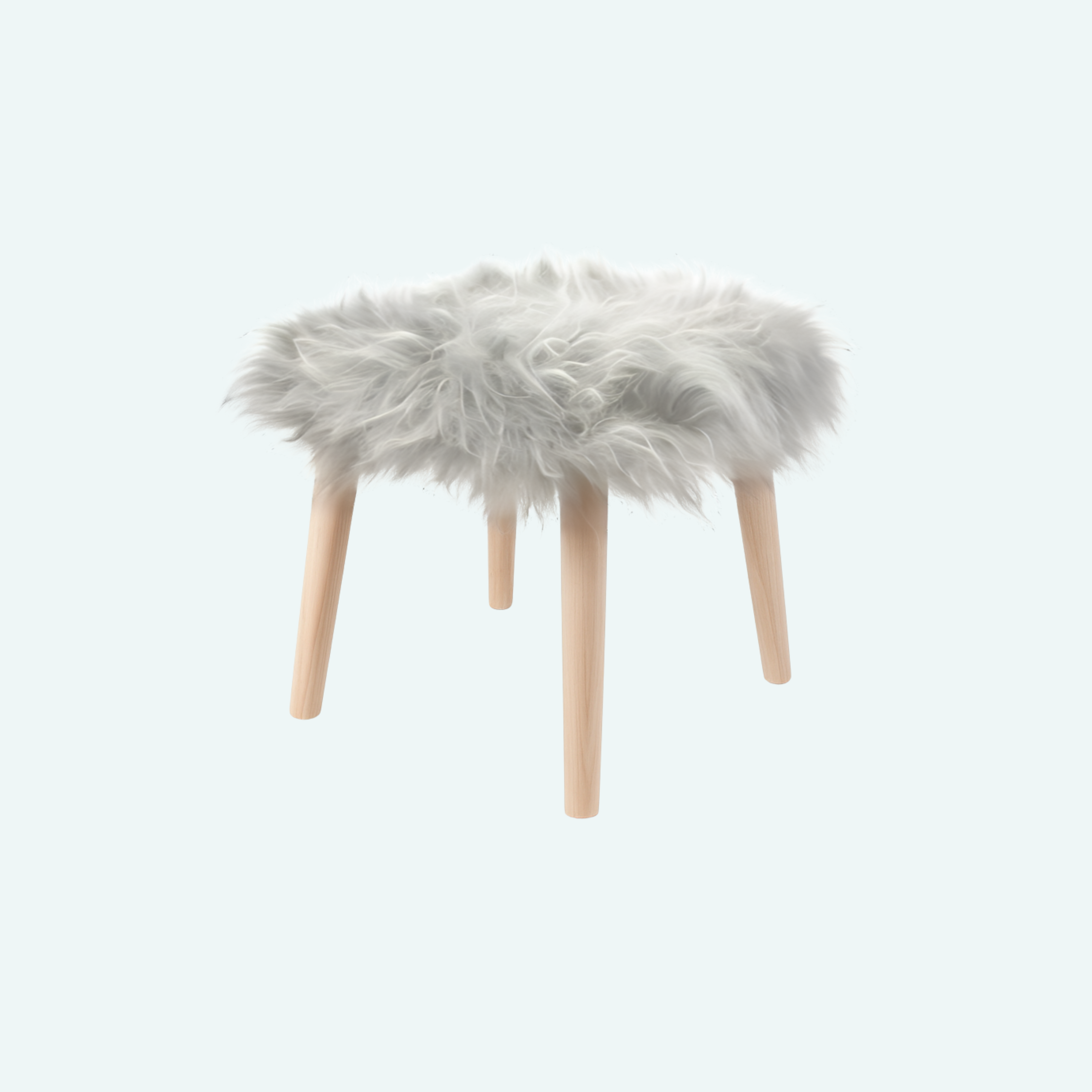 Stool Icelandic Sheepskin - Mamma Reykjavík