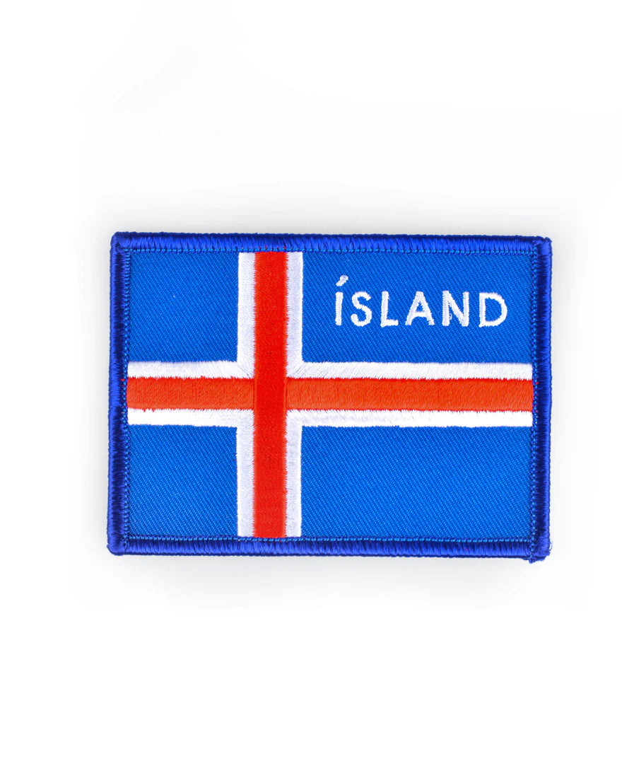 Iron on Badge, Icelandic Flag