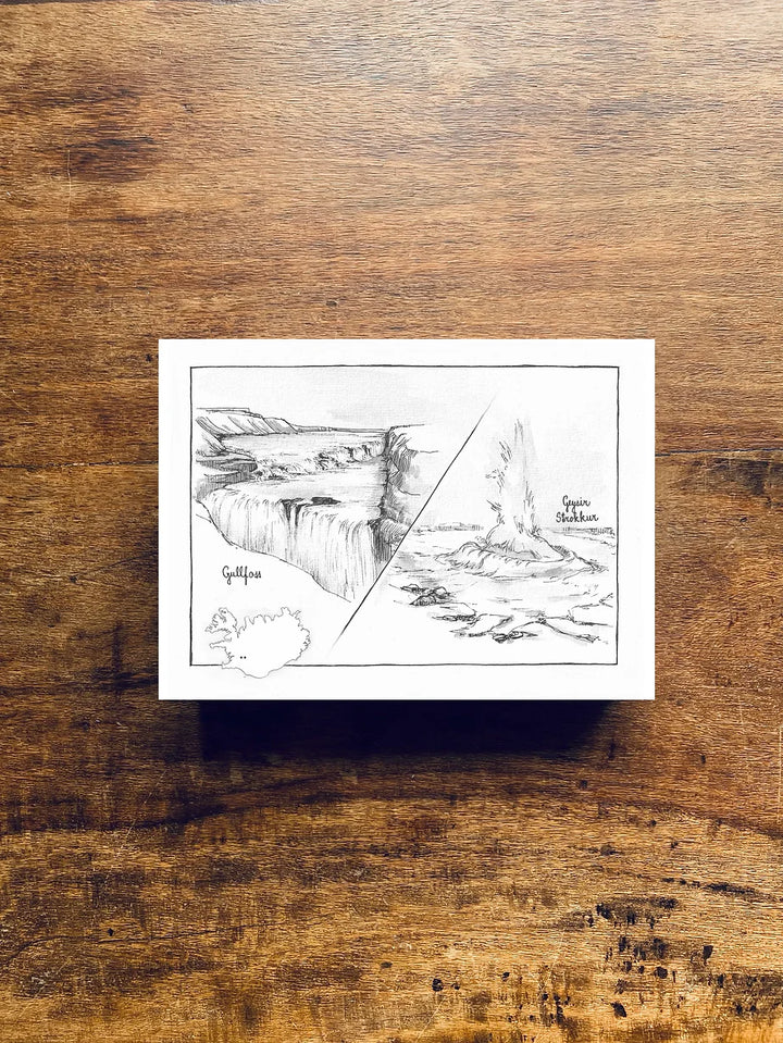 Postcard A6 Golden Circle - Jana Tomanová