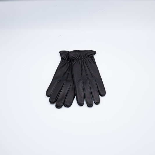 Tanngnjóstr - Black Goat Hand-Stitched Gloves - Mamma Reykjavík