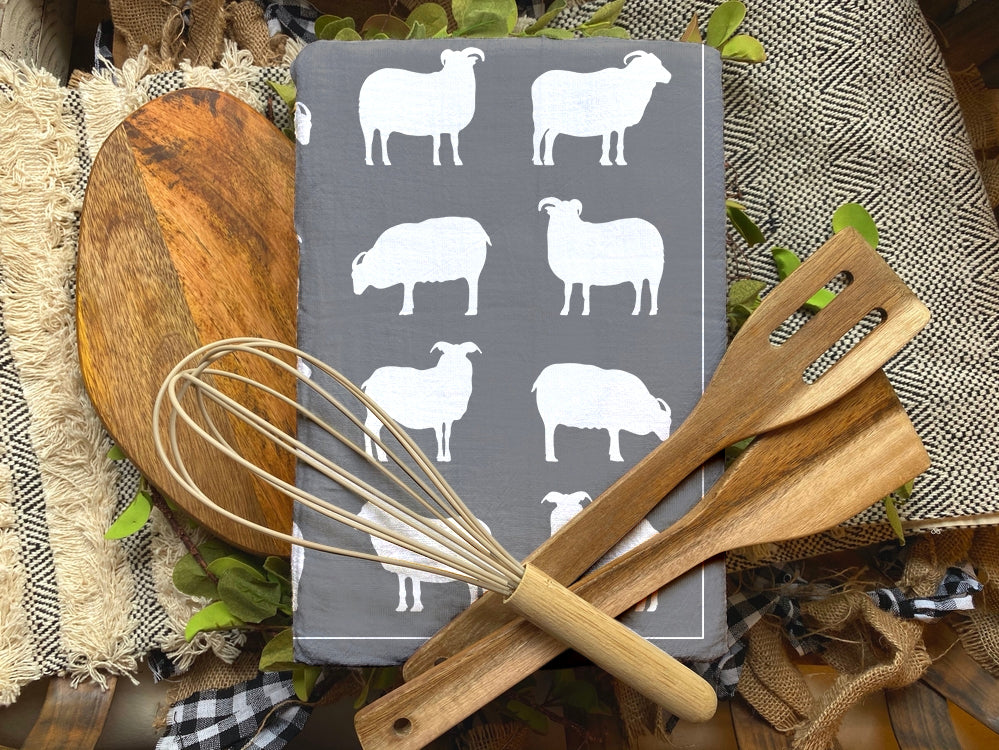 Tea Towel - Ravens or Sheep