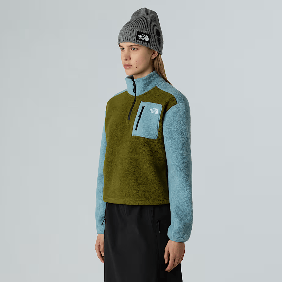 Yumiori Fleece 1/4 Zip Khaki Blue - The North Face